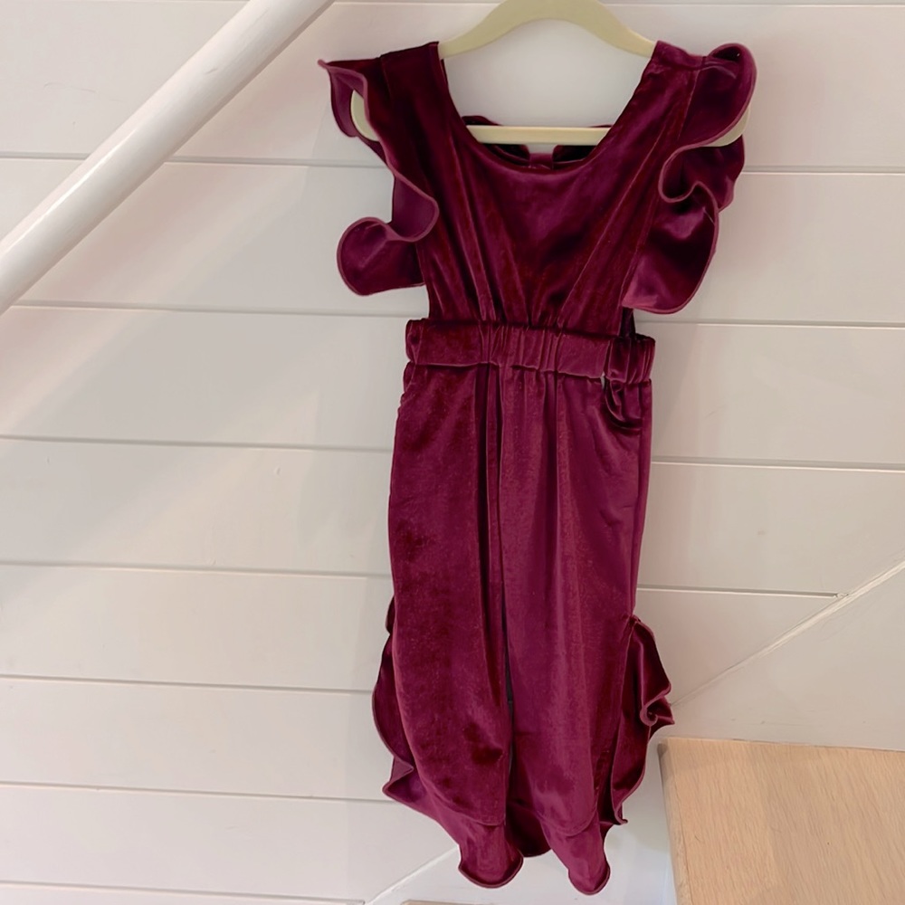 Girls Velour jumpsuit